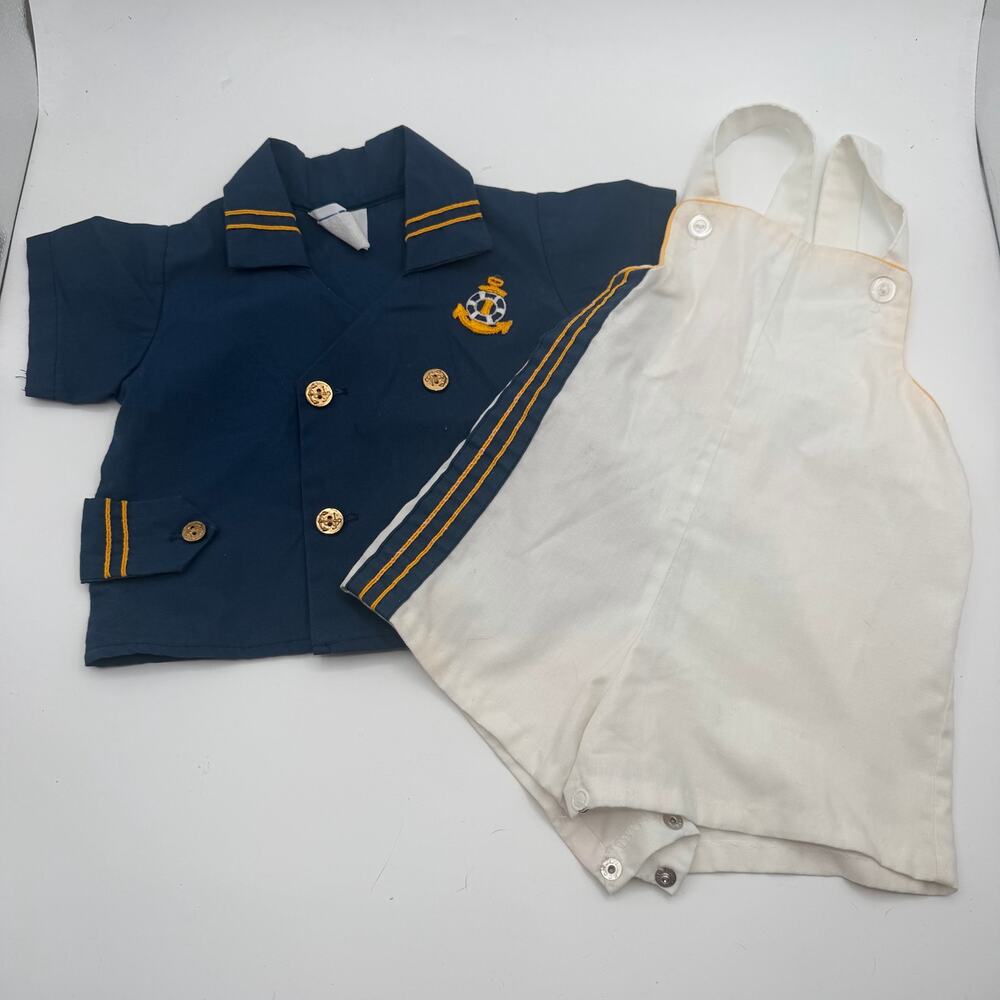 Vintage Baby Sailors Outfit